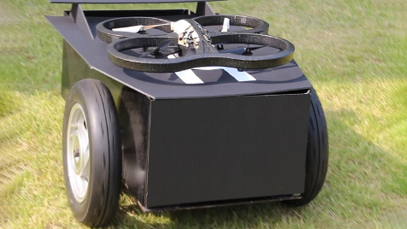쿼드콥터 운용을 위한 차륜형 부분적 자율주행 운송 로봇 개발